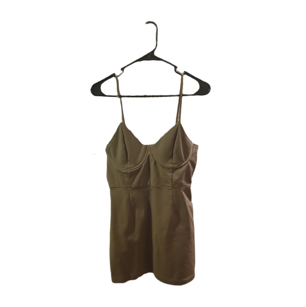 Army green club dress